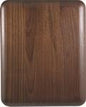 6" x 8" Genuine Walnut Eliptical Edge Round Corner Plaque