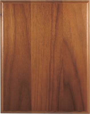 9" x 12" Genuine Walnut Step Edge Plaque