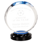 7" Blue Round Halo Acrylic with Base