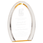 8" Gold Oval Halo Acrylic