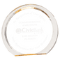6 3/8" Gold Round Halo Acrylic