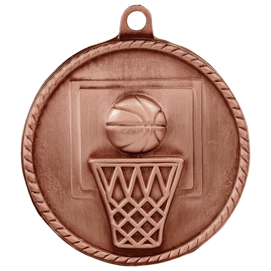 Basketball High Relief Medal-Bronze