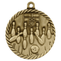 Bowling High Relief Medal-Gold