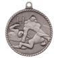 Football High Relief Medal-Silver