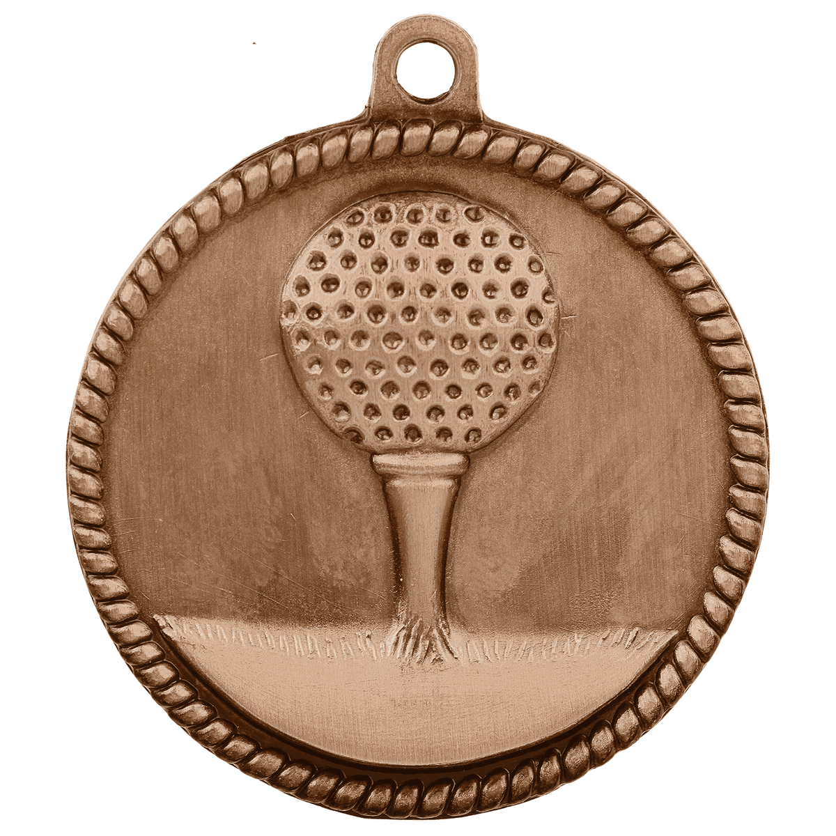 Golf High Relief Medal-Bronze