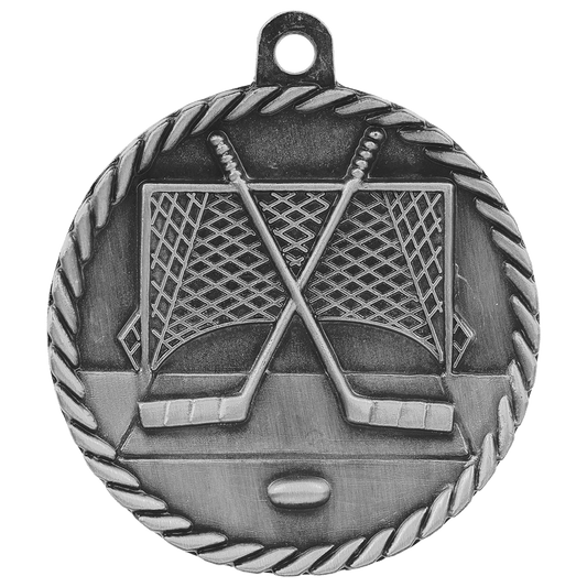 Hockey High Relief Medal-Silver
