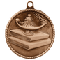 Lamp of Knowledge High Relief Medal-Bronze