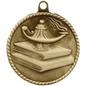 Lamp of Knowledge High Relief Medal-Gold