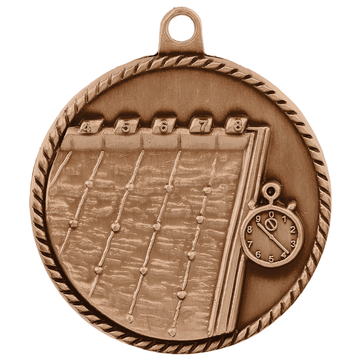 Swimming High Relief Medal-Bronze