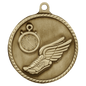 Track High Relief Medal-Gold
