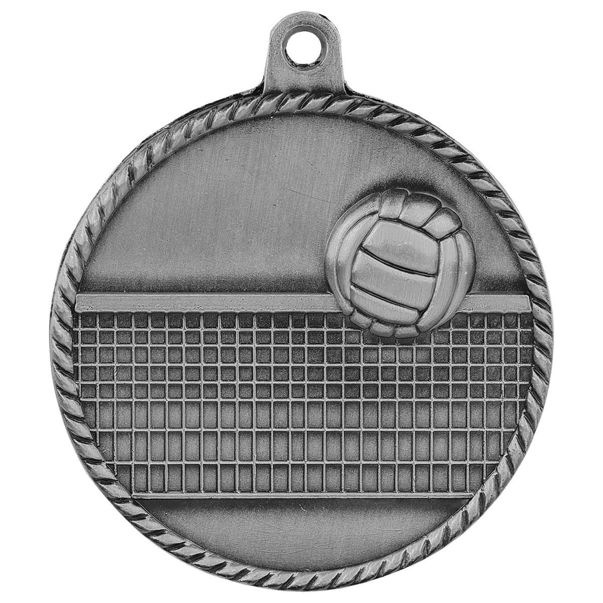Volleyball High Relief Medal-Silver