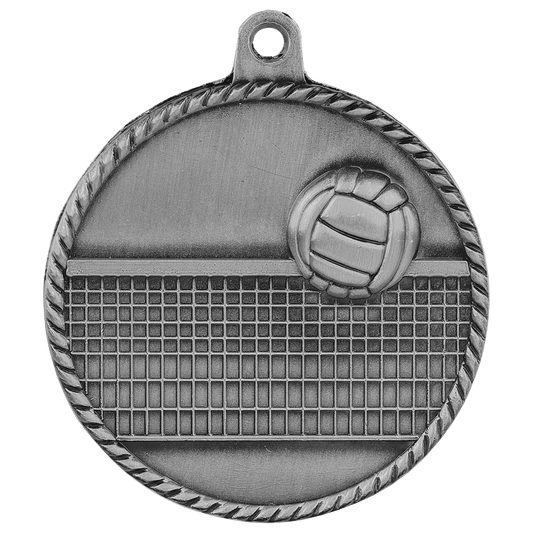 Volleyball High Relief Medal-Silver