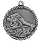 Wrestling High Relief Medal-Silver
