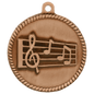 Music High Relief Medal-Bronze