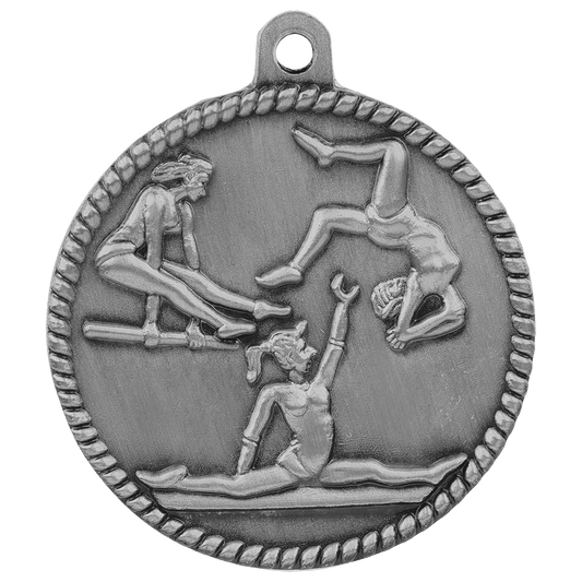 Female Gymnastics High Relief Medal-Silver