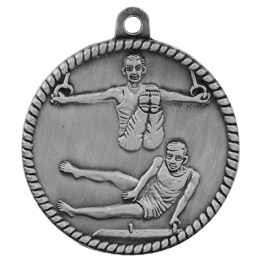 Male Gymnastics High Relief Medal-Silver