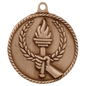 Torch High Relief Medal-Bronze