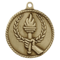 Torch High Relief Medal-Gold