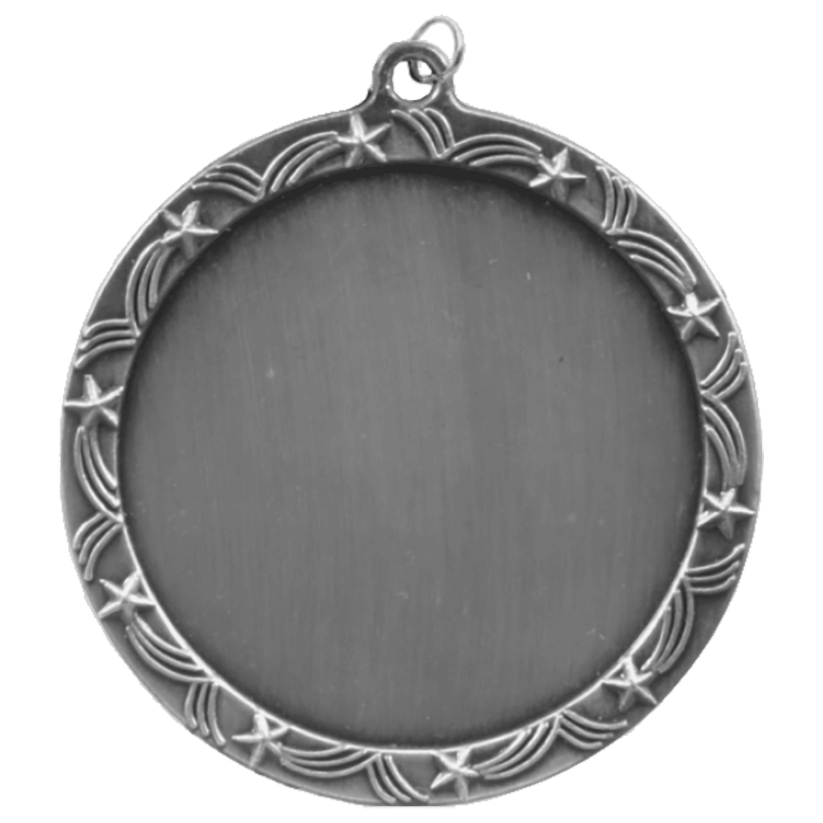 Stars 2" Insert Holder Medal-Antique Silver (Insert not Included)