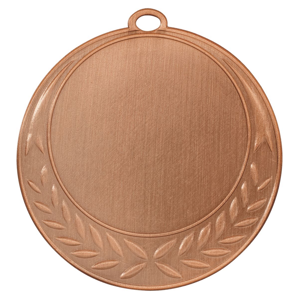 Half Wreath 2" Insert Holder Medal-Antique Bronze  (Insert Not Included)