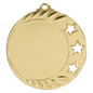 3-Star 2" Insert Holder Medal-Antique Gold (Insert Not Included)