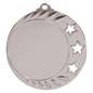 3-Star 2" Insert Holder Medal-Antique Silver  (Insert Not Included)