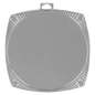 Square Star 2" Insert Holder Medal-Bright Silver (Insert Not Included)