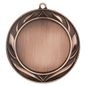 Wreath 2" Insert Holder Medal-Antique Bronze  (Insert Not Included)