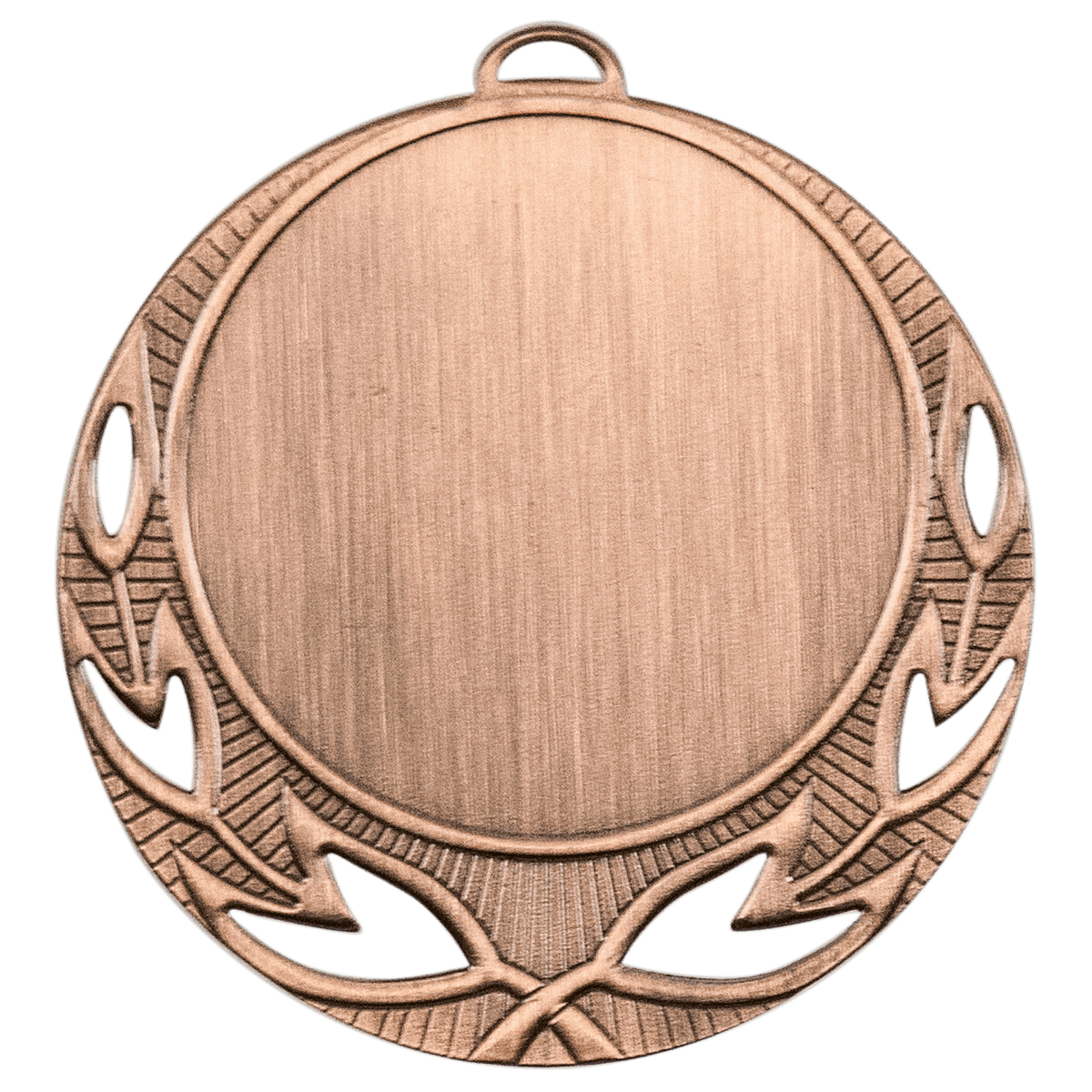 Open Wreath 2" Insert Holder Medal-Antique Bronze   (Insert Not Included)