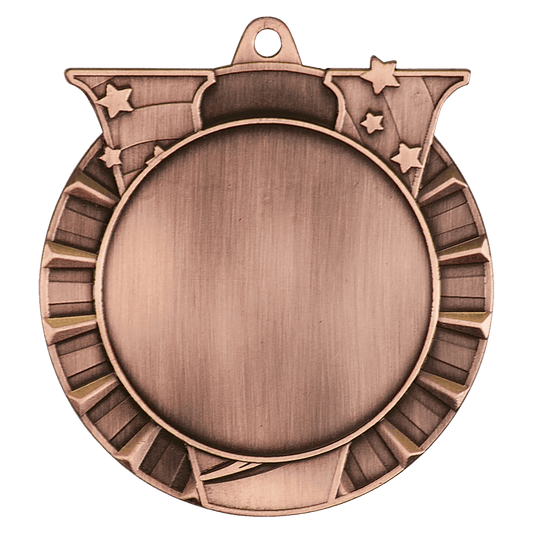 Victory 2" Insert Holder Medal-Antique Bronze  (Insert Not Included)