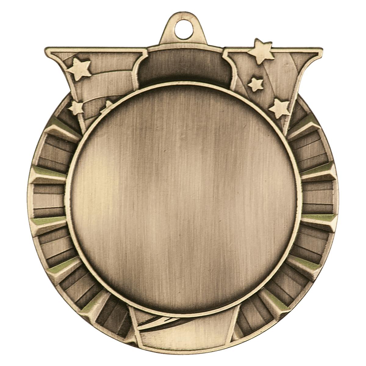 Victory 2" Insert Holder Medal-Antique Gold  (Insert Not Included)