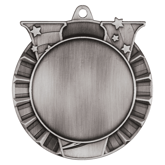 Victory 2" Insert Holder Medal-Antique Silver  (Insert Not Included)