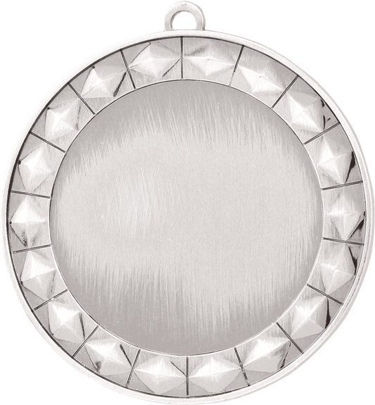 Diamond 2" Insert Holder Medal-Bright Silver (Insert Not Included)