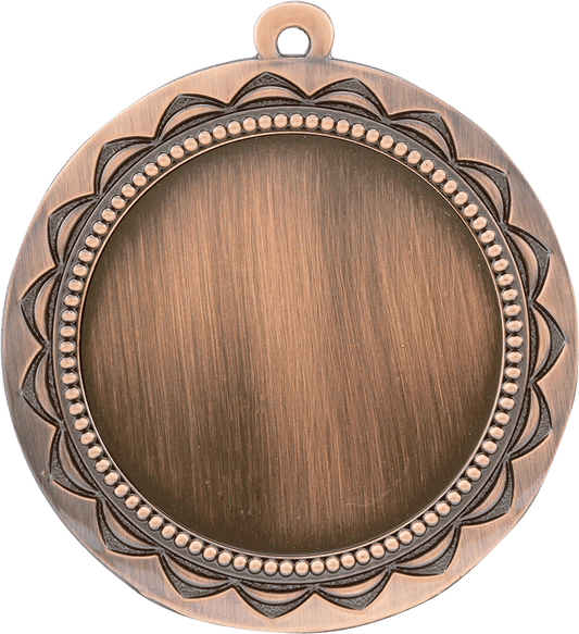 Sun 2" Insert Holder Medal-Antique Bronze (Insert Not Included)