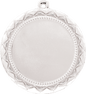 Sun 2" Insert Holder Medal-Bright Silver (Insert Not Included)