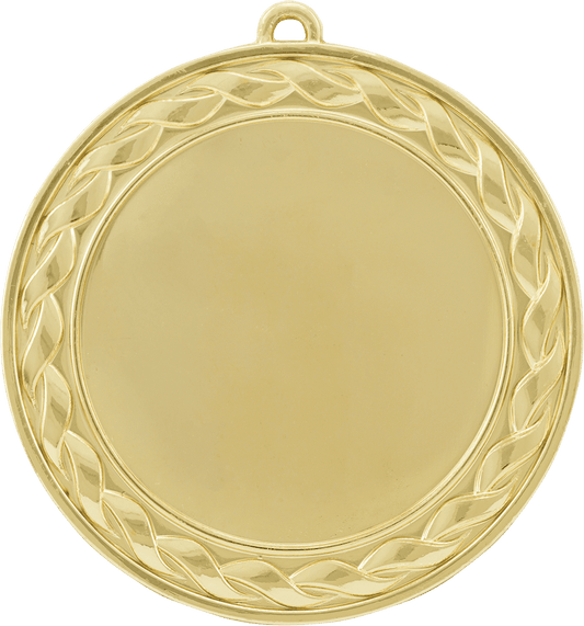 Weave 2" Insert Holder Medal-Bright Gold  (Insert Not Included)