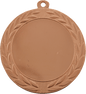 Wreath 2" Insert Holder Medal-Bright Bronze  (Insert Not Included)