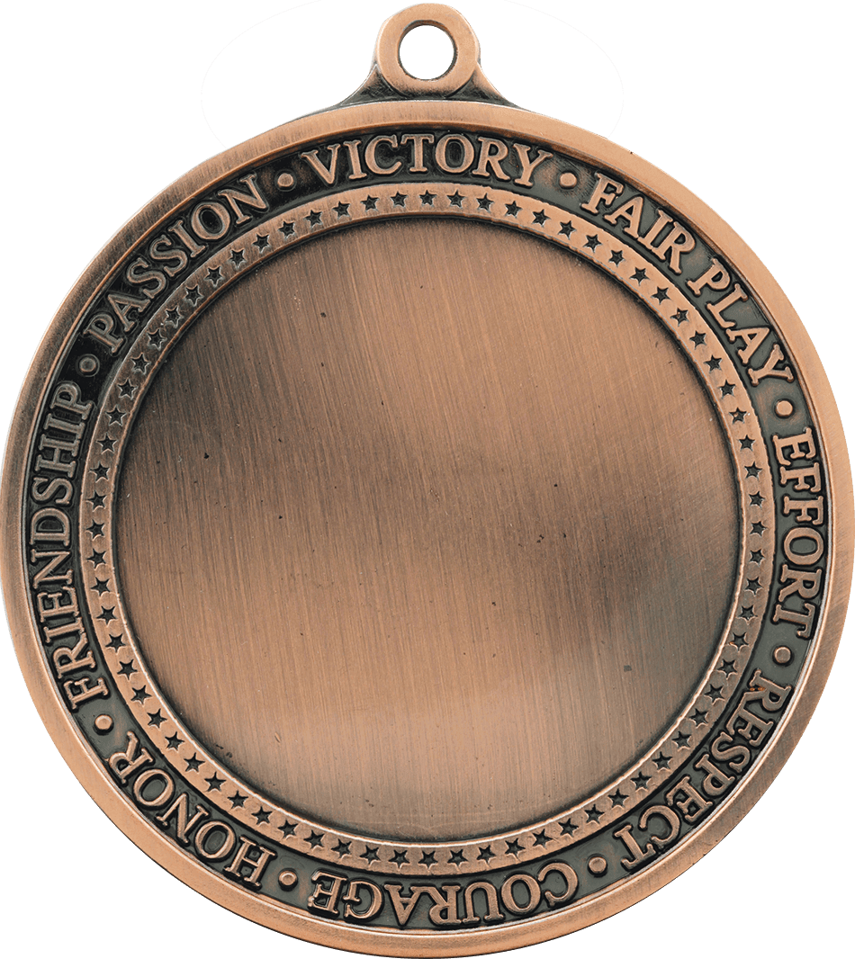 Inspirational 2" Insert Holder Medal-Antique Bronze  (Insert Not Included)