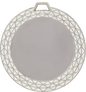 White Bling 2" Insert Holder Medal  (Insert Not Included)