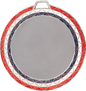 Red/White/Blue Bling 2" Insert Holder Medal  (Insert Not Included)