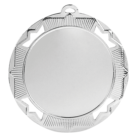 Crown 2" Insert Holder Medal-Bright Silver (Insert Not Included)
