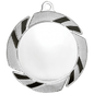 2" Insert Holder Medal-Silver/Black  (Insert Not Included)