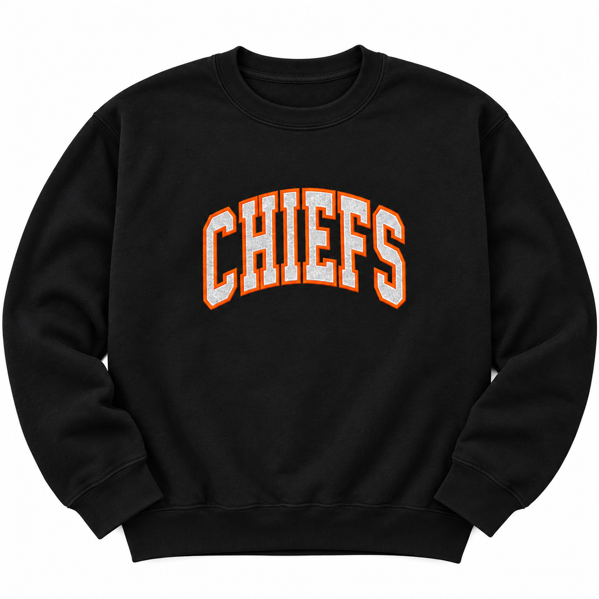 Chiefs Sparkly Embroidered Crewneck