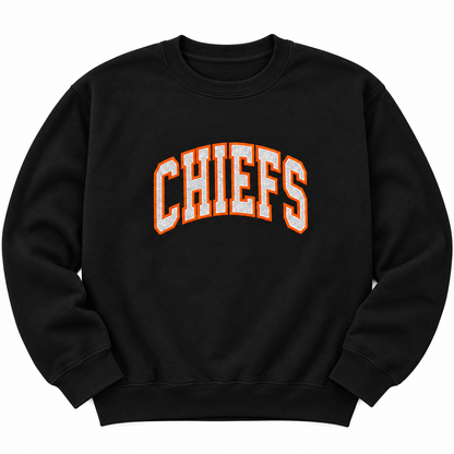 Chiefs Sparkly Embroidered Crewneck