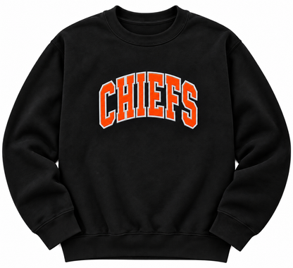 Chiefs Sparkly Embroidered Crewneck
