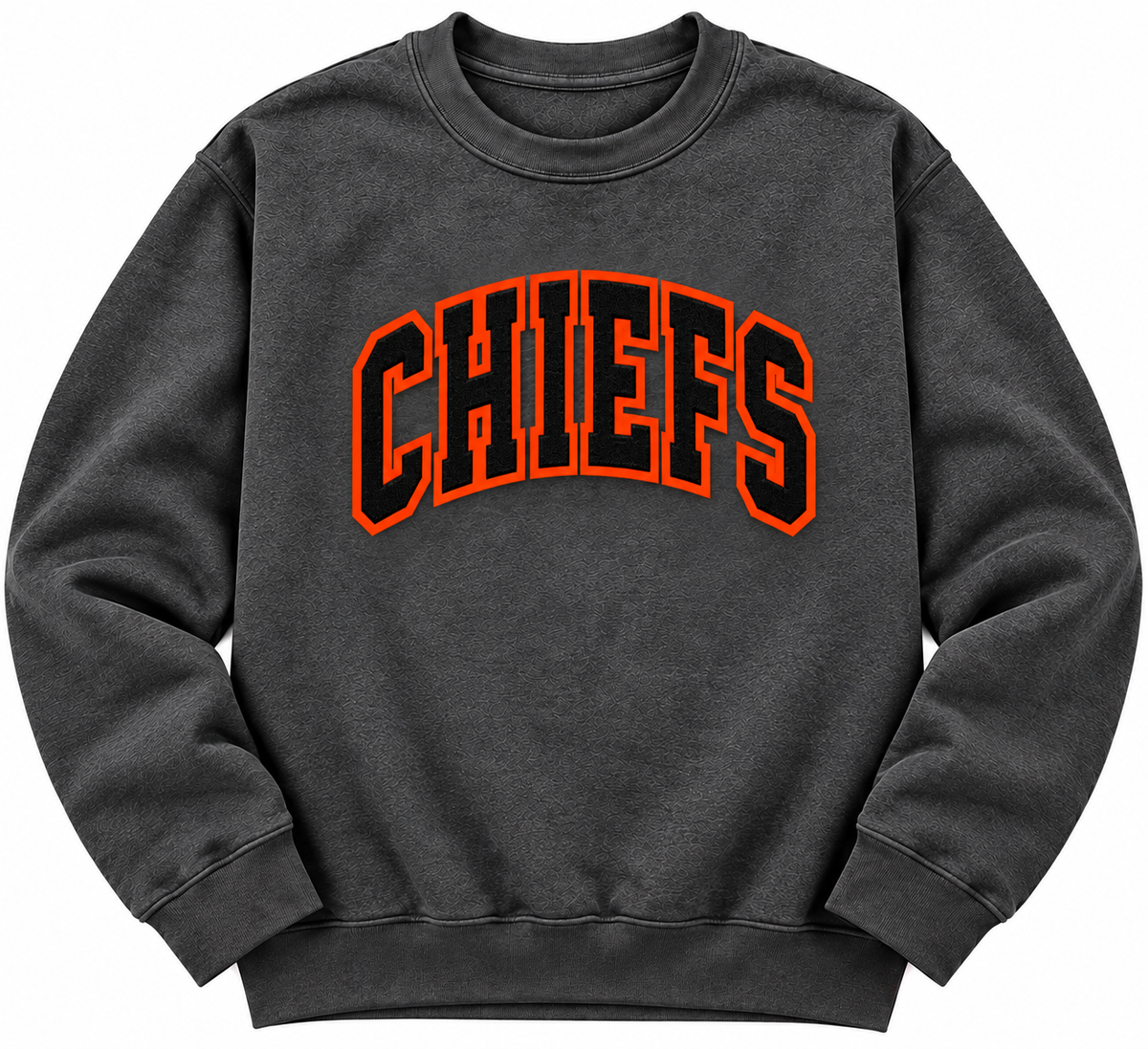 Chiefs Sparkly Embroidered Crewneck