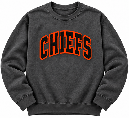 Chiefs Sparkly Embroidered Crewneck