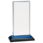 8" Blue Beveled Impress Acrylic with Base