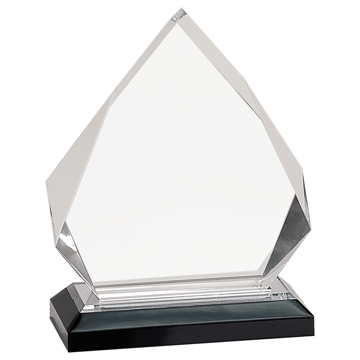 6 3/4" Silver Diamond Impress Acrylic with Base