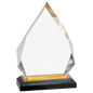 7 3/4" Gold Diamond Impress Acrylic with Base